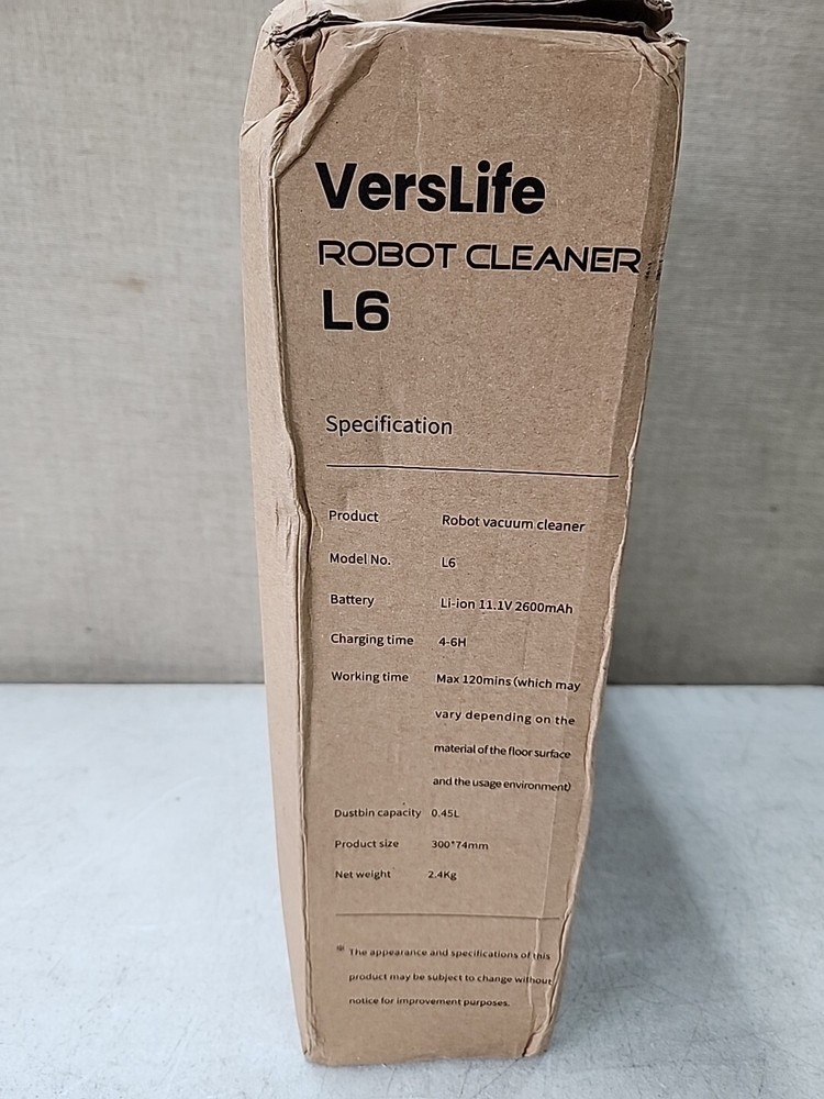 NEW Vers Life Robot Cleaner L6