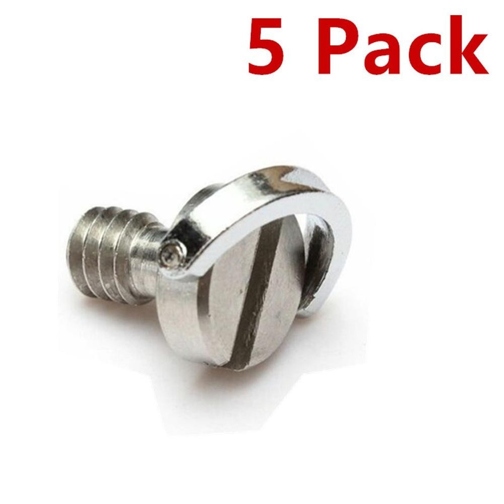 5pcs Stainless D-Ring Adapter Tripod Monopod Quick Release Plate Camera Screw E