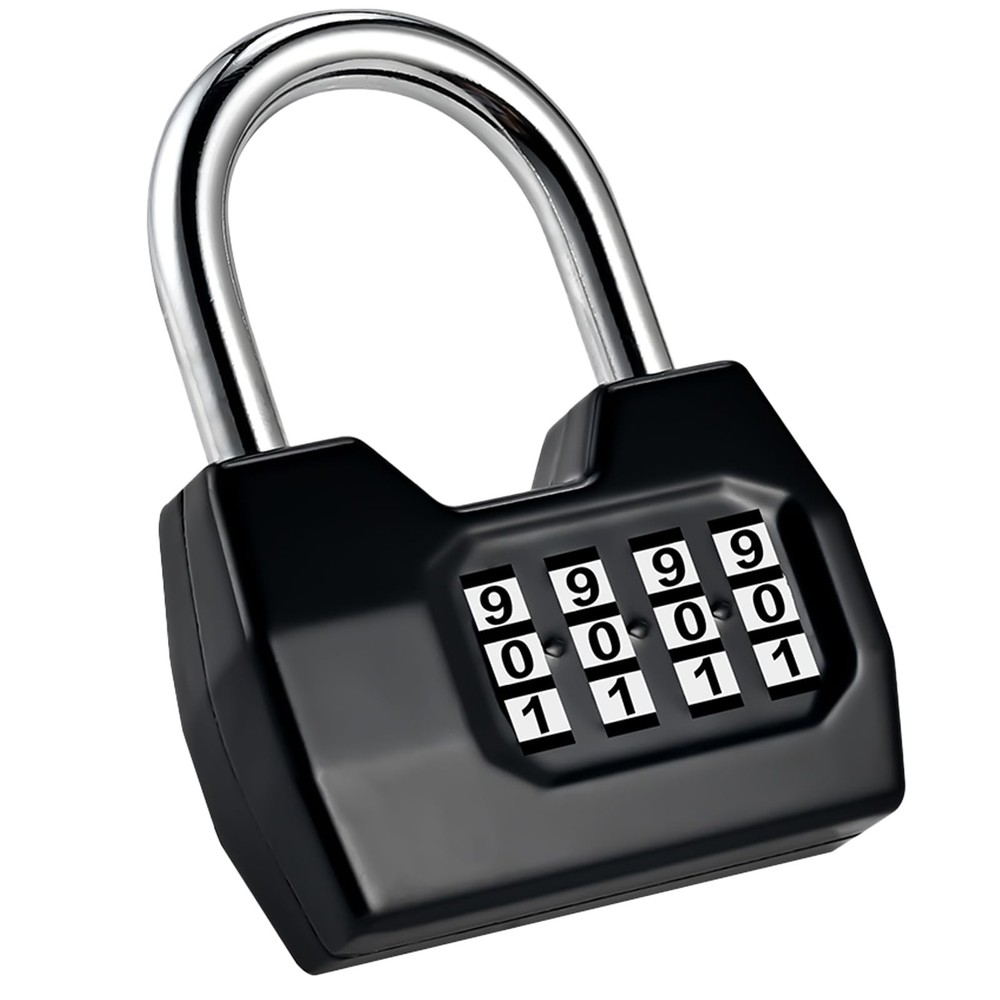 Combination Lock, 4-Digit Fashion Combo Lock, Combination Padlock Waterproof ...