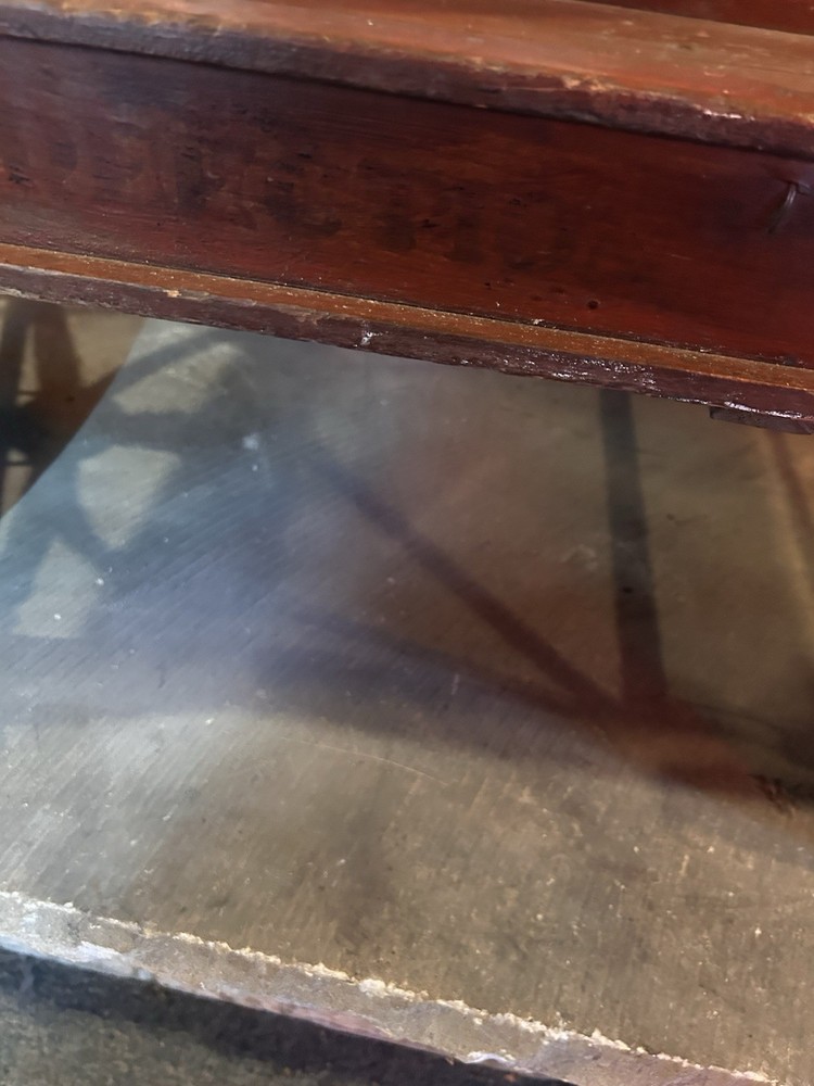 ANTIQUE WOOD RED WAGON