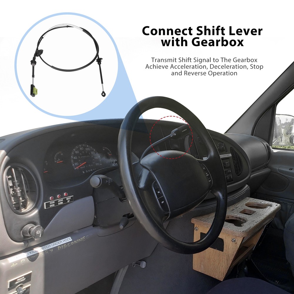 YC2Z7E395AC Automatic Transmission Shift Cable for Ford E150 E250 E350 1997-2004