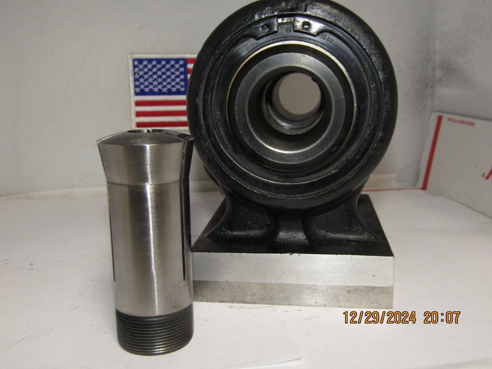 SIMCO Micro-Grind 5C Collet Index Fixture For Grinding, Wooden Box, Toolmaker