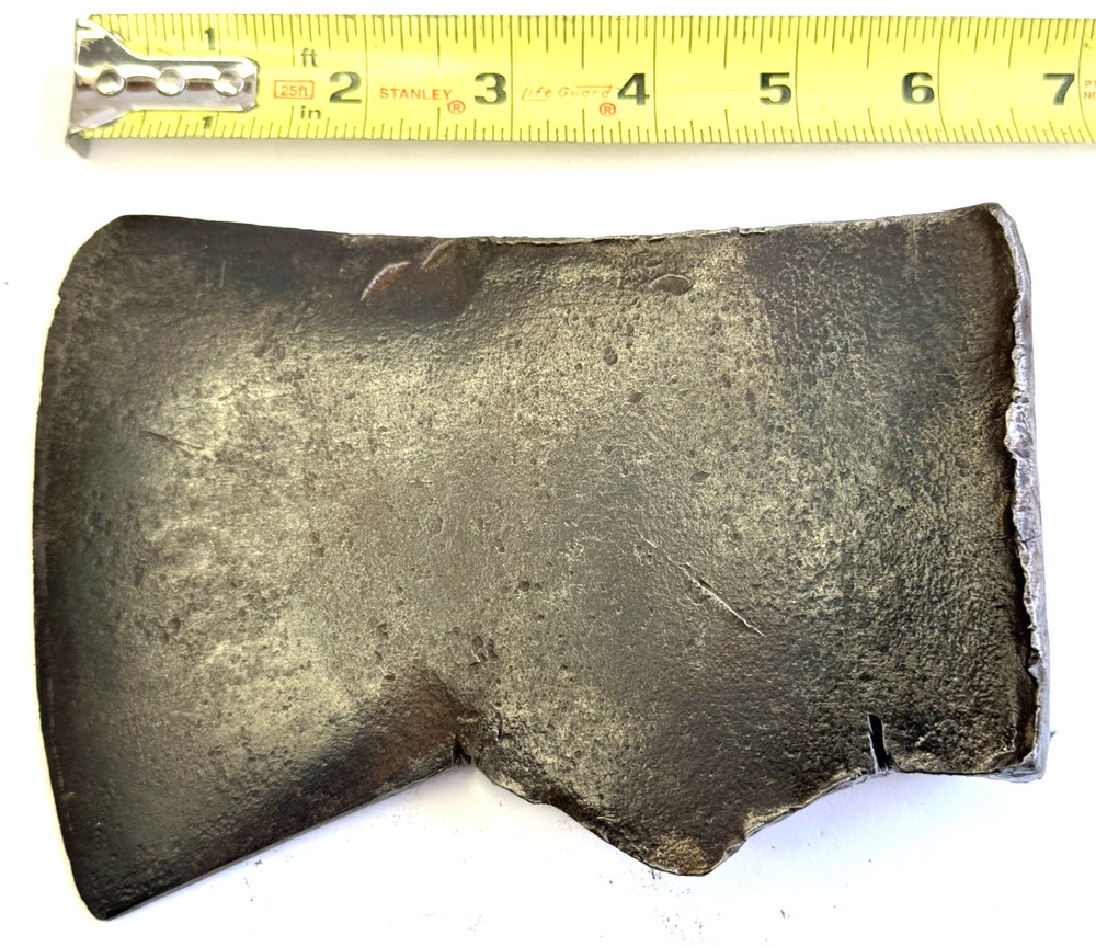 Vintage Single Bit Axe Head 3 Lb 4 Oz . Used / Rough / Broken, Needs Weld