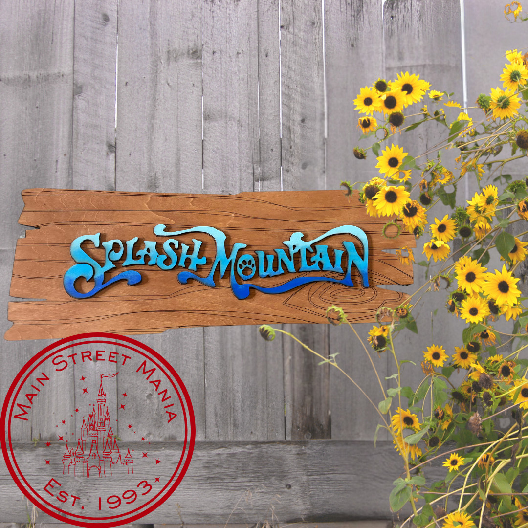 Splash Mountain Attraction Sign Replica Disney Song of the South Inspired