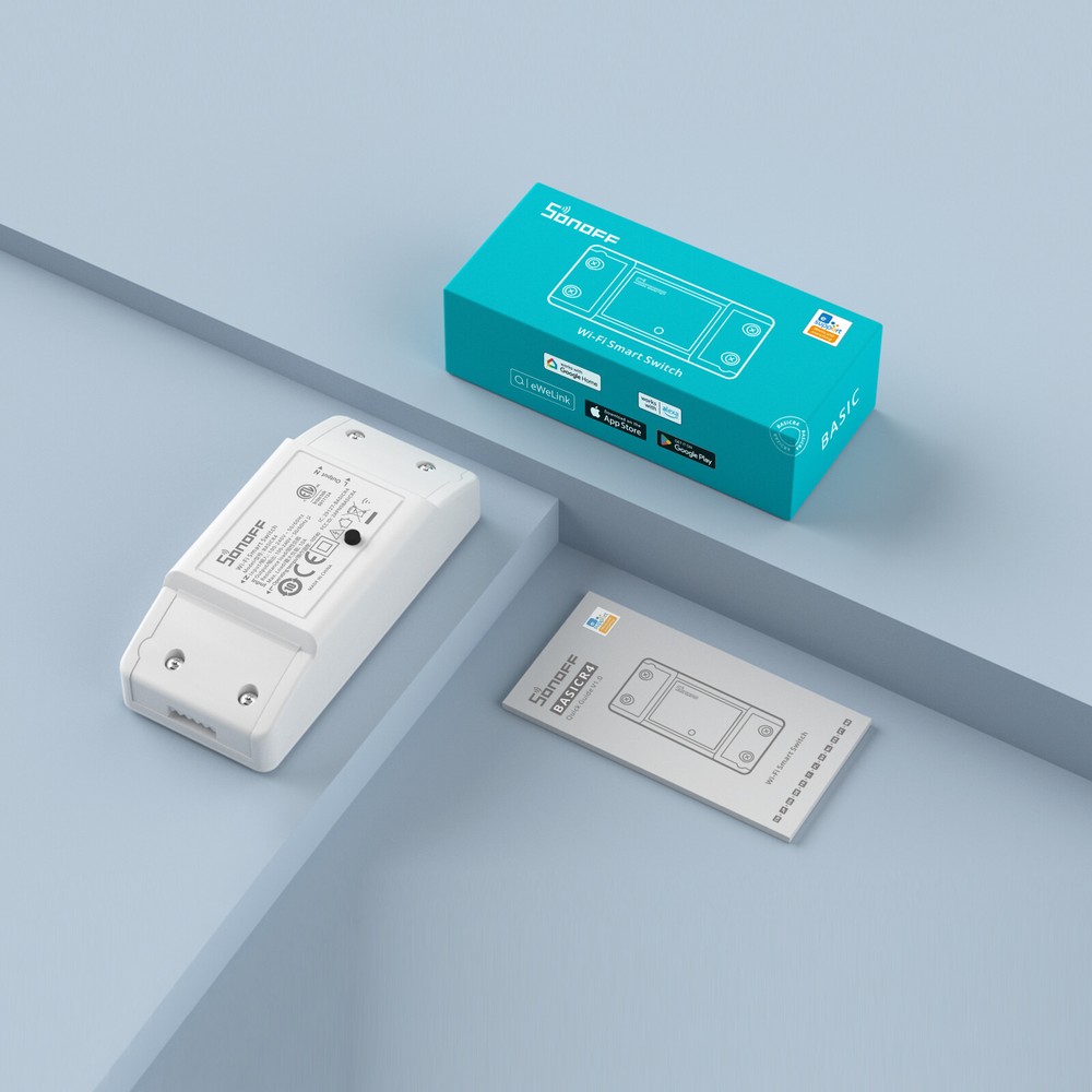 SONOFF BASICR4 WiFi Smart Light Switch 10A DIY Module eWeLink App Control 5Packs