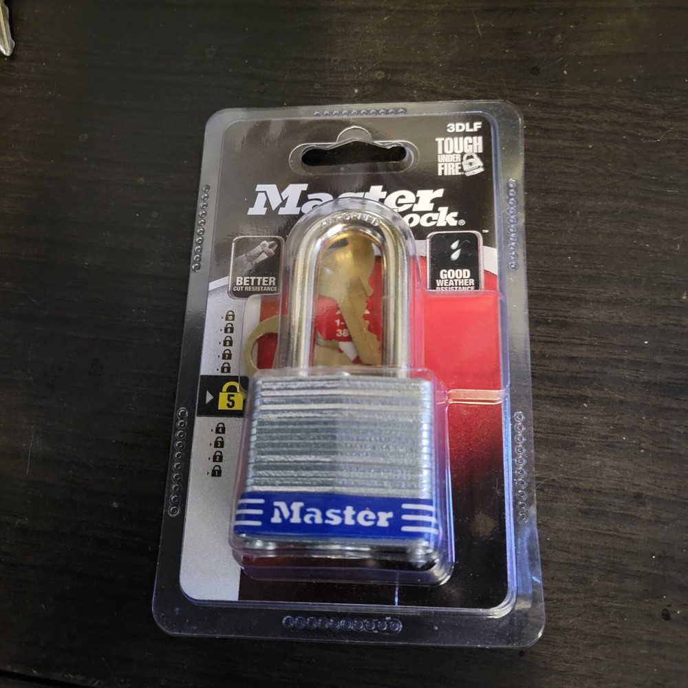 Master Lock Padlock 1 1/2" 3DLF