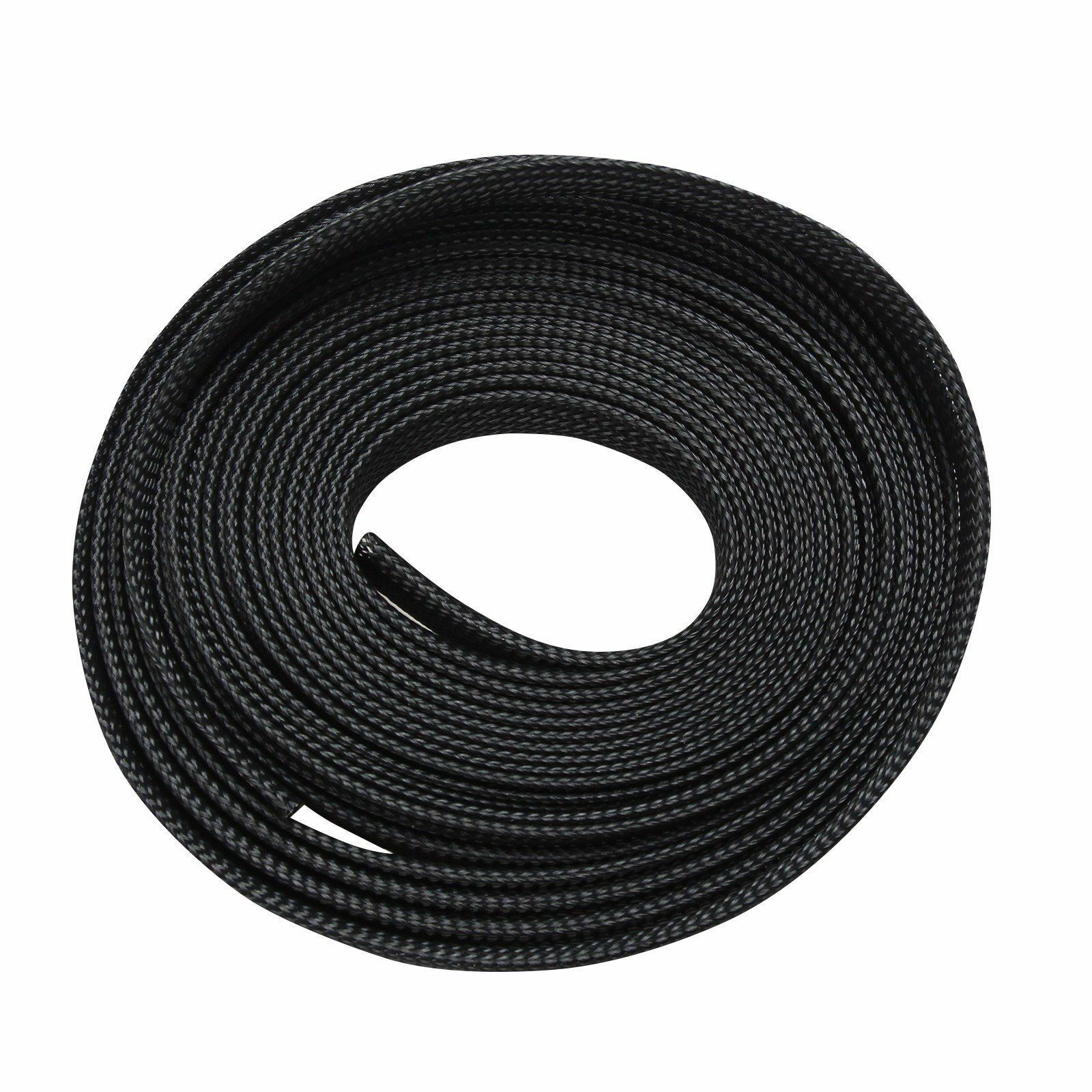 50FT 100FT Expandable Braided Cable Sleeve Sheathing Harness Wire Loom Conduit