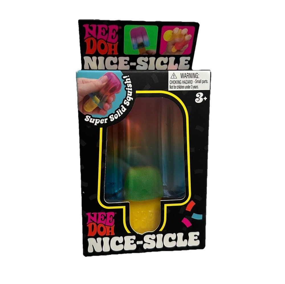 viral NeeDoh Nice Slice Multicolor Super Solid Squish Squeeze Toy ships same day