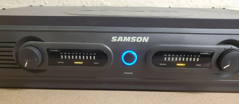 Samson Tech Servo 200 Power Amplifier 2-Channel Relay-controlled Power-on 200W
