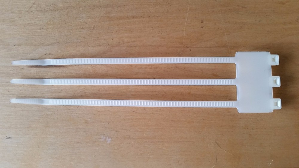 8" x3 Identification Labeling Cable Zip Ties, Tyton Hellermann IT50RT9K2 -pkg 50