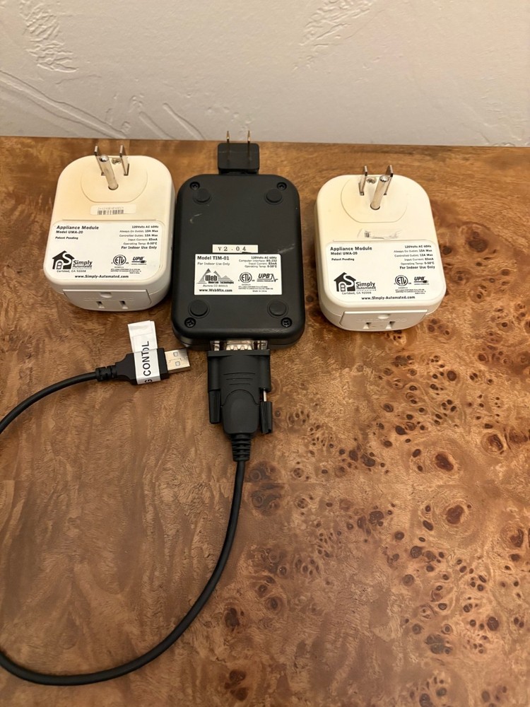 Web Mountain UPB Timer (TIM-01) and 2 Simply Automated Appliance Modules (UMA-20
