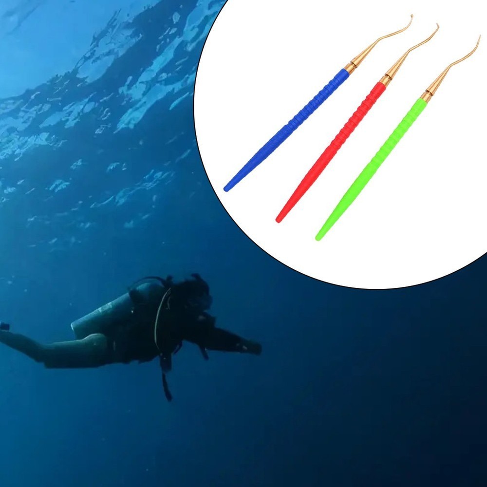 3Pcs Plastic Handle Diving Tool Set for Efficient O Ring and Spring Removal