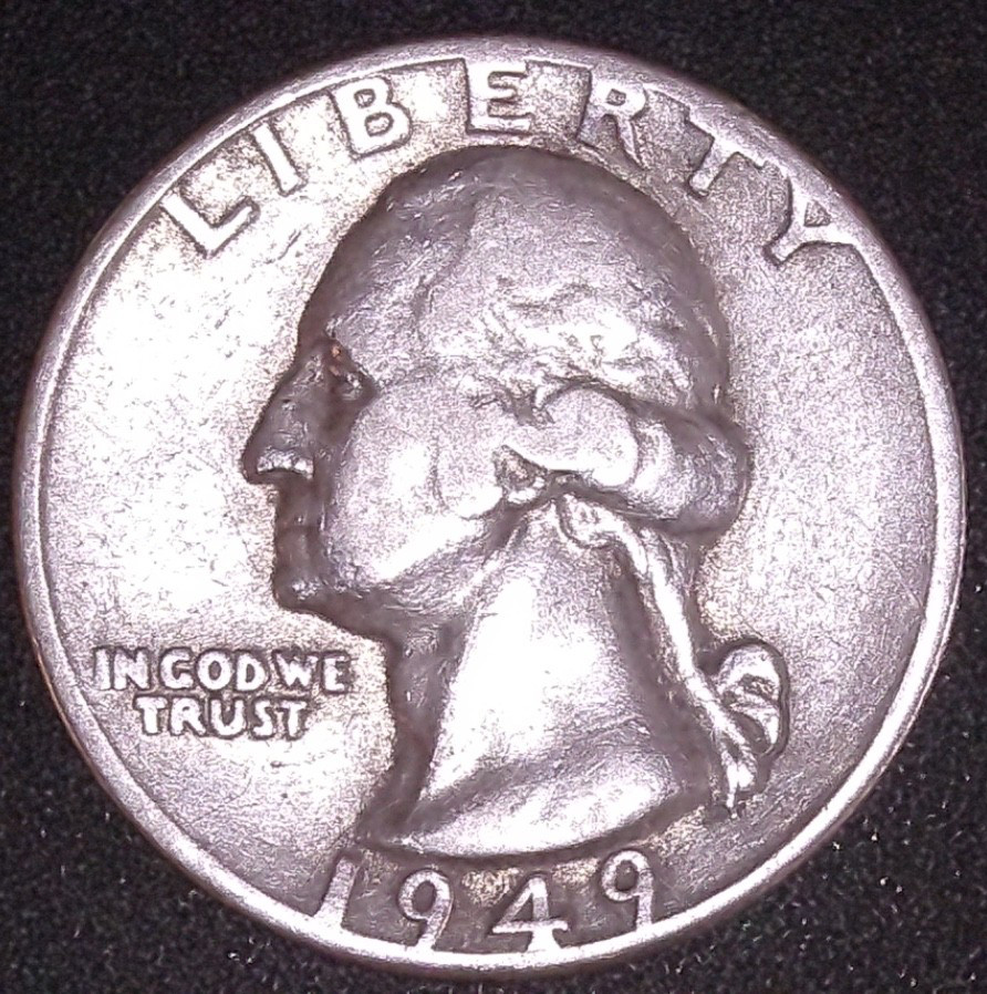 1949-P WASHINGTON SILVER QUARTER
