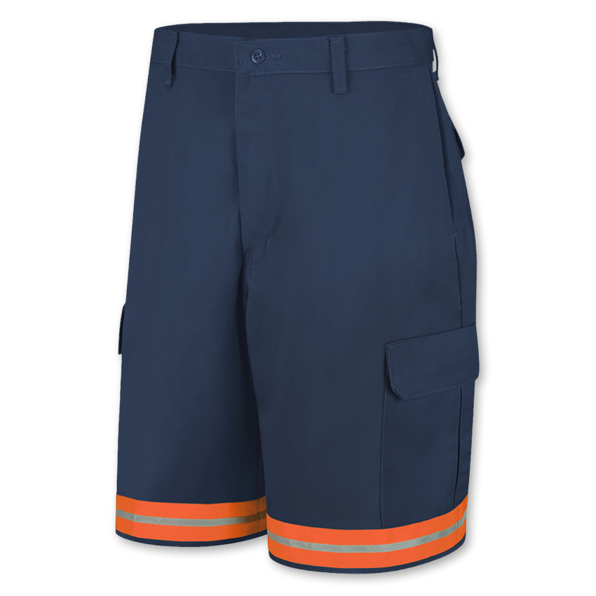 Brand New Red Kap Reflective Cargo Work Shorts Men's Hi Vis Industrial Uniform