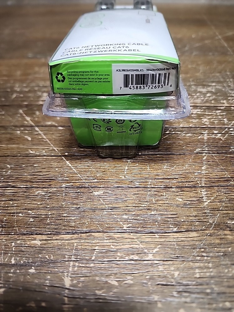 belkin 16' Networking Ethernet Patch Snagless Cat6 Black Cable Up To 10Gbps