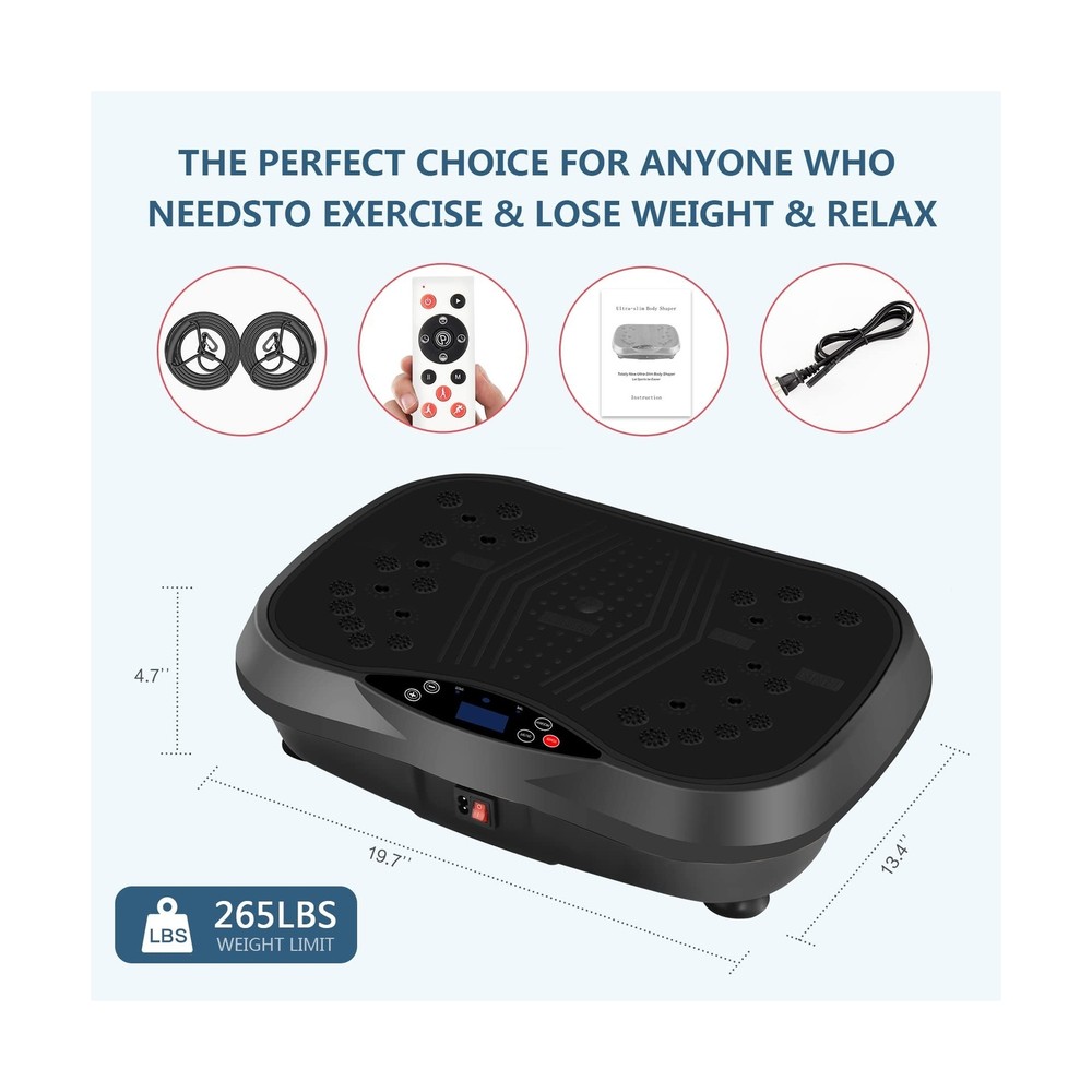 Vibration Plate Exercise Machine - Full Body Workout Vibration Platform with ...