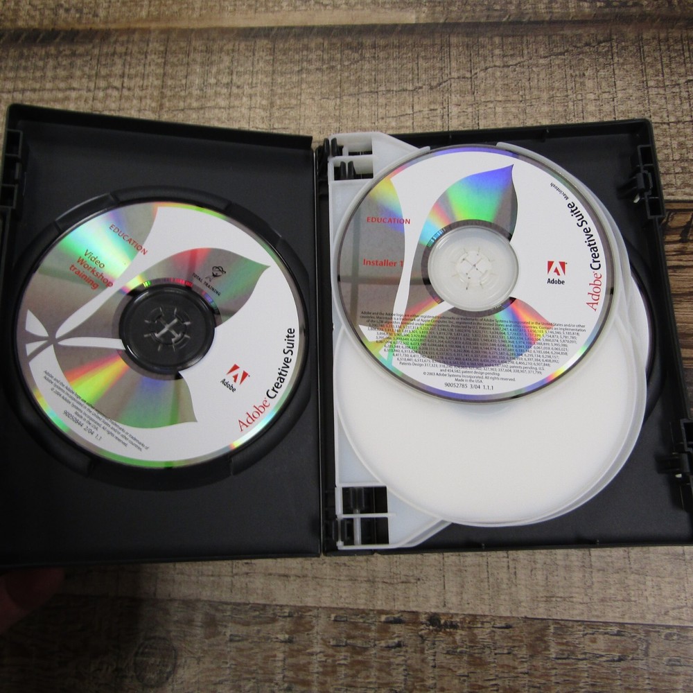 2004 Adobe Creative Suite Premium w/Discs and Serials for Mac