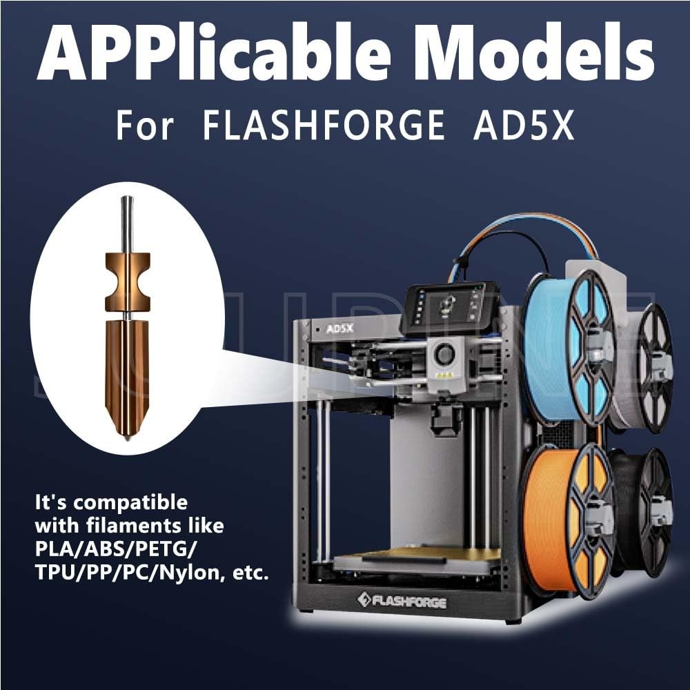 Flashforge AD5X Upgraded Hotend Kit - Efficient 3s Install & 550°C Performance