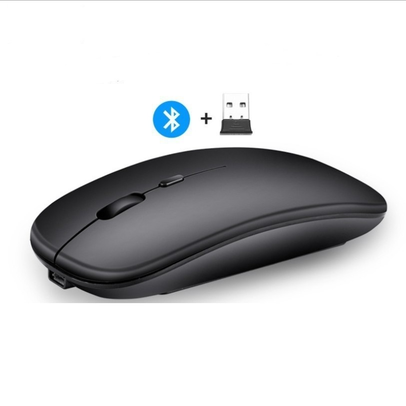 Dual Mode Wireless Mouse 2.4 GHz+Bluetooth-Compatible Mouse