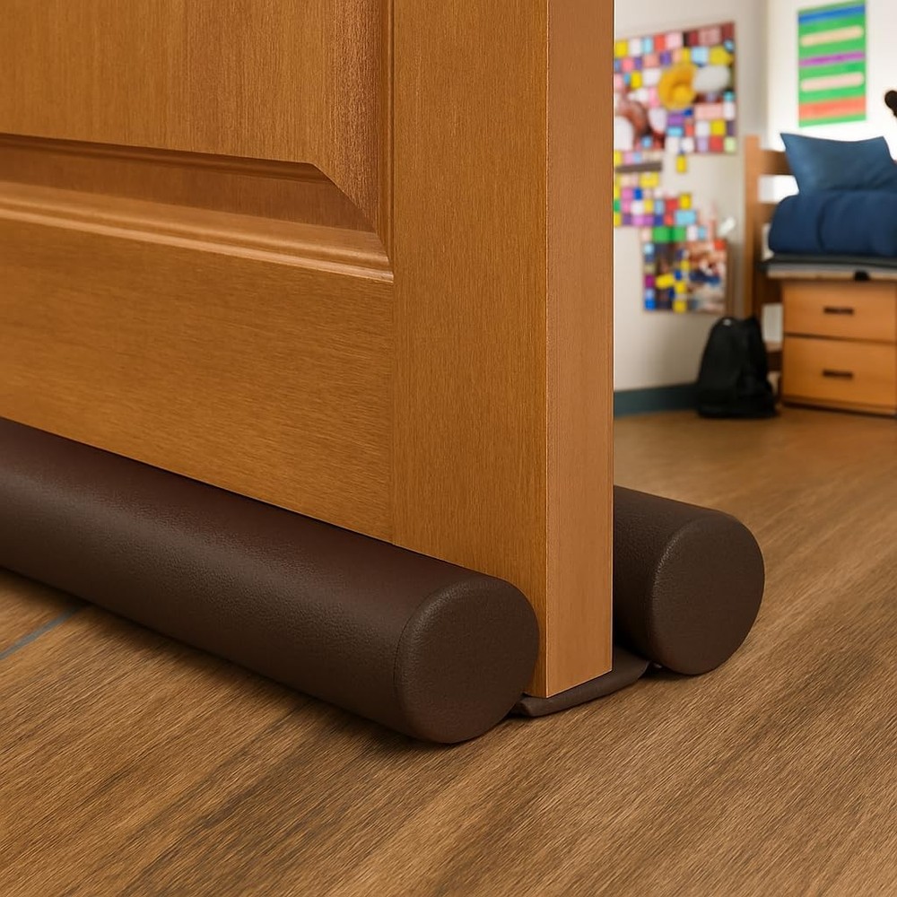 DraftBusterz - Dorm | Home Door Draft Stopper. Temperature Normal, Brown