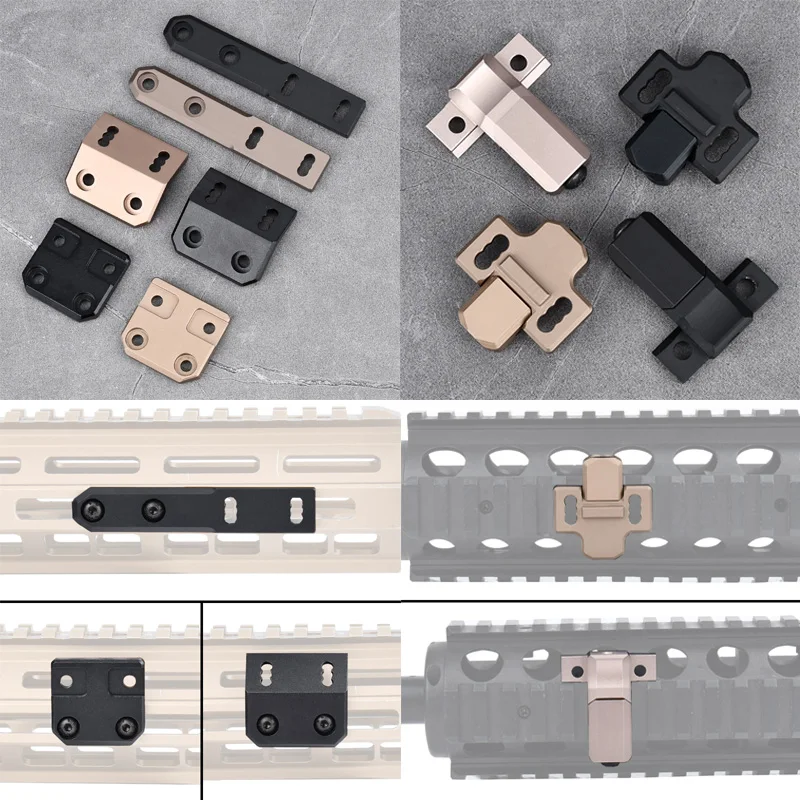 Tactical Flashlight Side Base weapon Scout light Offset Mount Mlok Keymod
