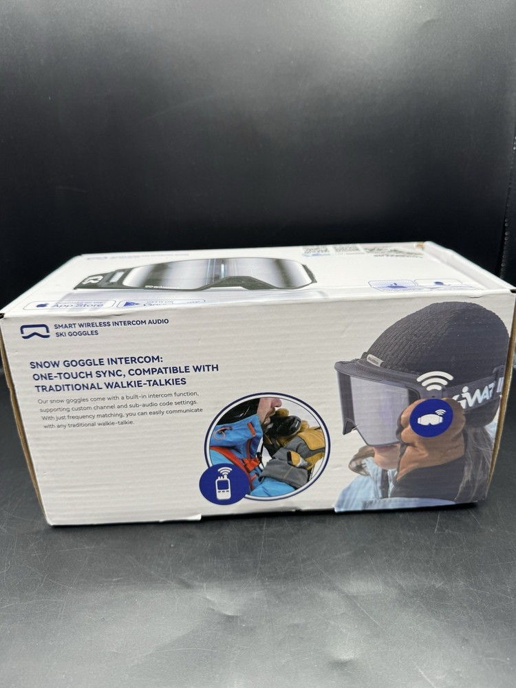 Smart Wireless Intercom Audio Ski Goggles W/ BT, AMOLED Screen, ANC- SKIWARRIOR