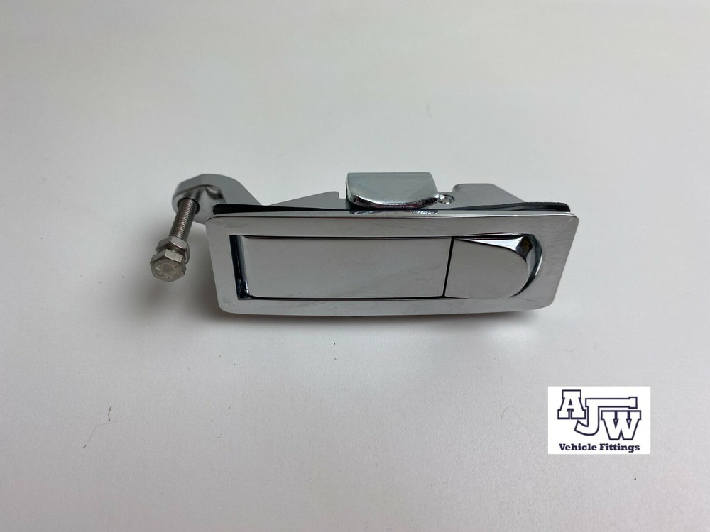 2 Compression Latch Non Locking CHROME Lever Lock Trailer Locker Door TackBox