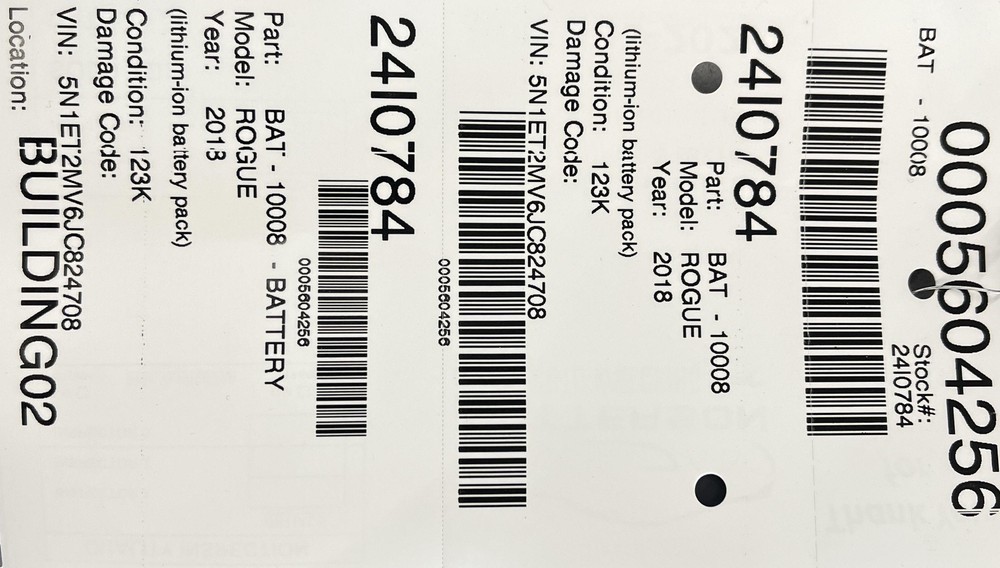 17-18 ROGUE LITHIUM ION BATTERY