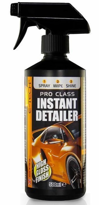 E-Tech 500ml Pro Class Instant Quick Detailer Spray - QUICK SPRAY ON & BUFF OFF