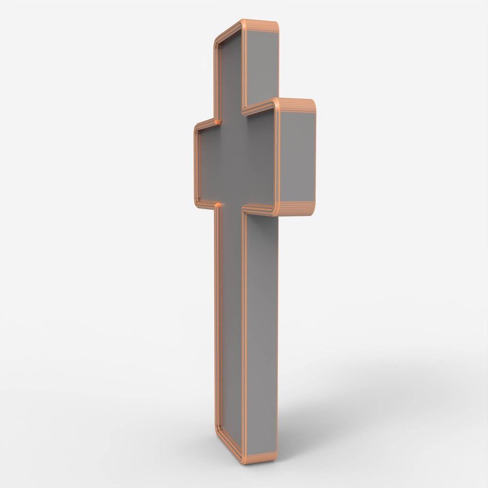 CNC Cross Shape Model - STL File for Laser & CNC Routing