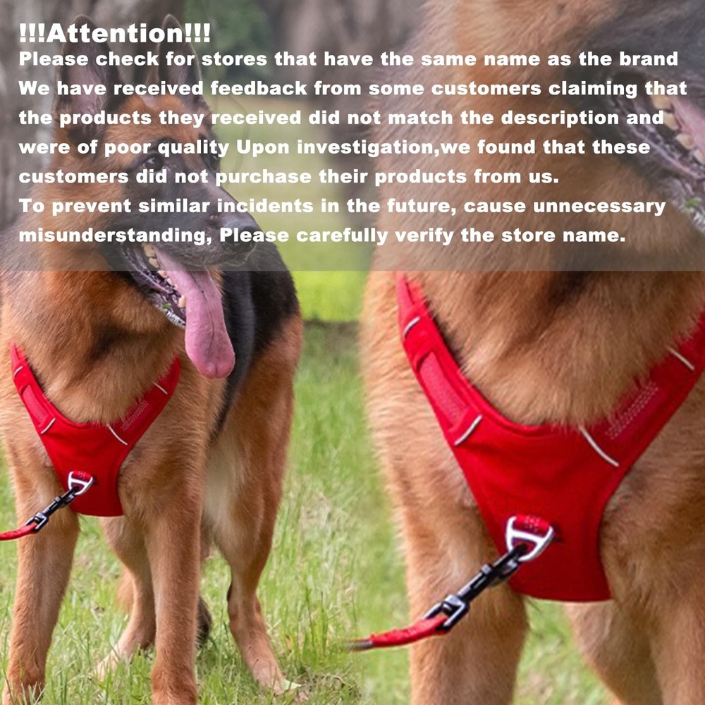 No Pull Dog Harness for Medium Dogs, Adjustable, Reflective Breathable Padded...