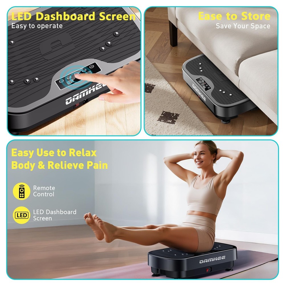 Vibrating Board Exercise Machine, Vibrating Platform for Lymphatic Drainage, ...