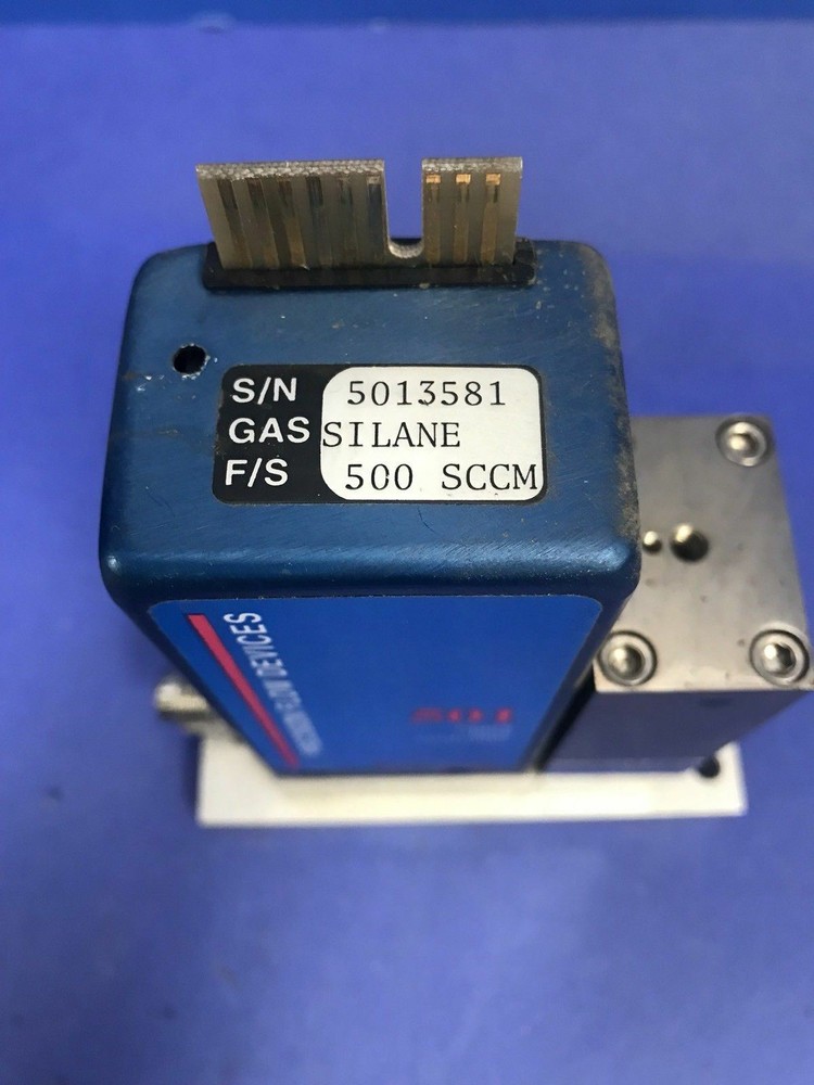 Precision Flow Devices 501 Mass Flow Controller MFC, Silane SiH4, 500 SCCM, Used