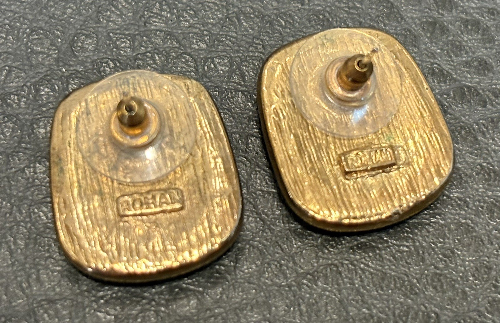 VINTAGE ESTATE ROMAN Gold Tone RHINESTONE FAUX PEARL EARRINGS CLIP Pierced Lot