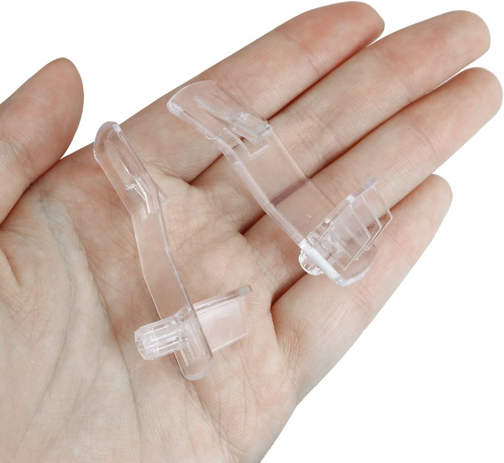 Shelf Support Peg 20PCS Clear Plastic Locking Shelf Support Pin Clips, Cabinet