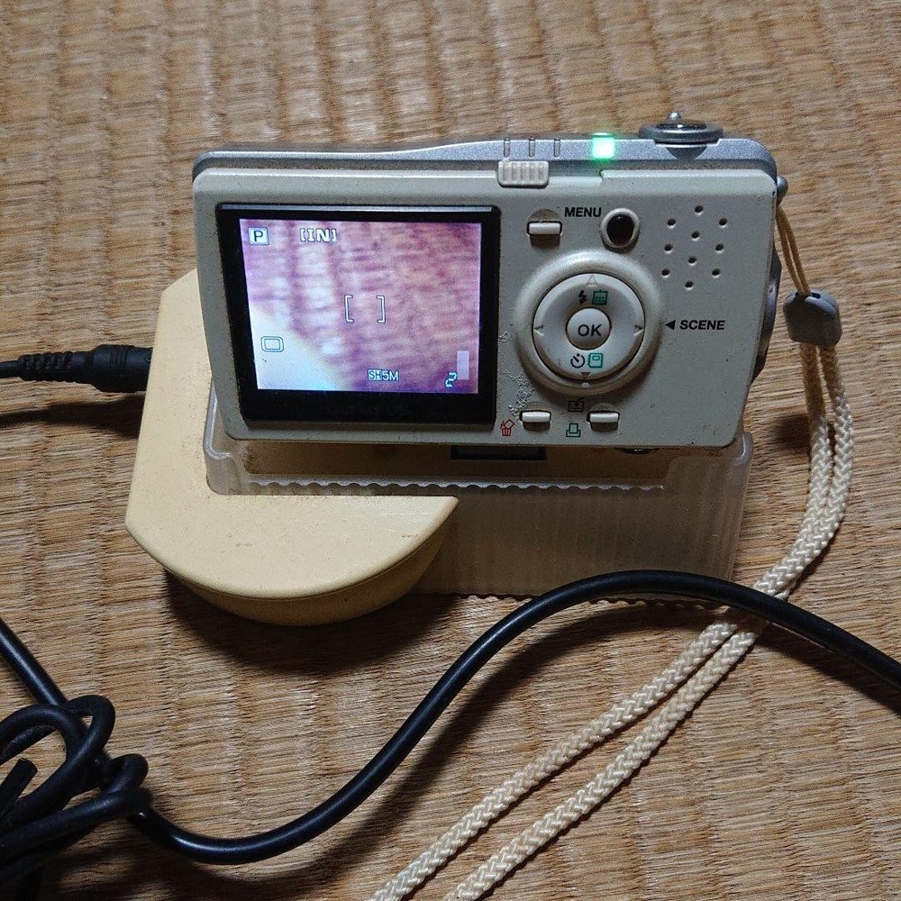 OLYMPUS Silver Compact Digital Camera Tested Working Seller Japan