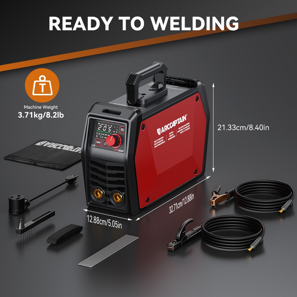 2026 ARCCAPTAIN iControl ARC205 Pro Stick Welder APP Control 205Amp ARC/Lift TIG