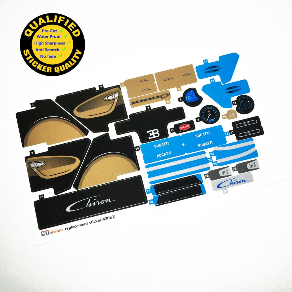 Replacement sticker for set 42083 Precut sticker