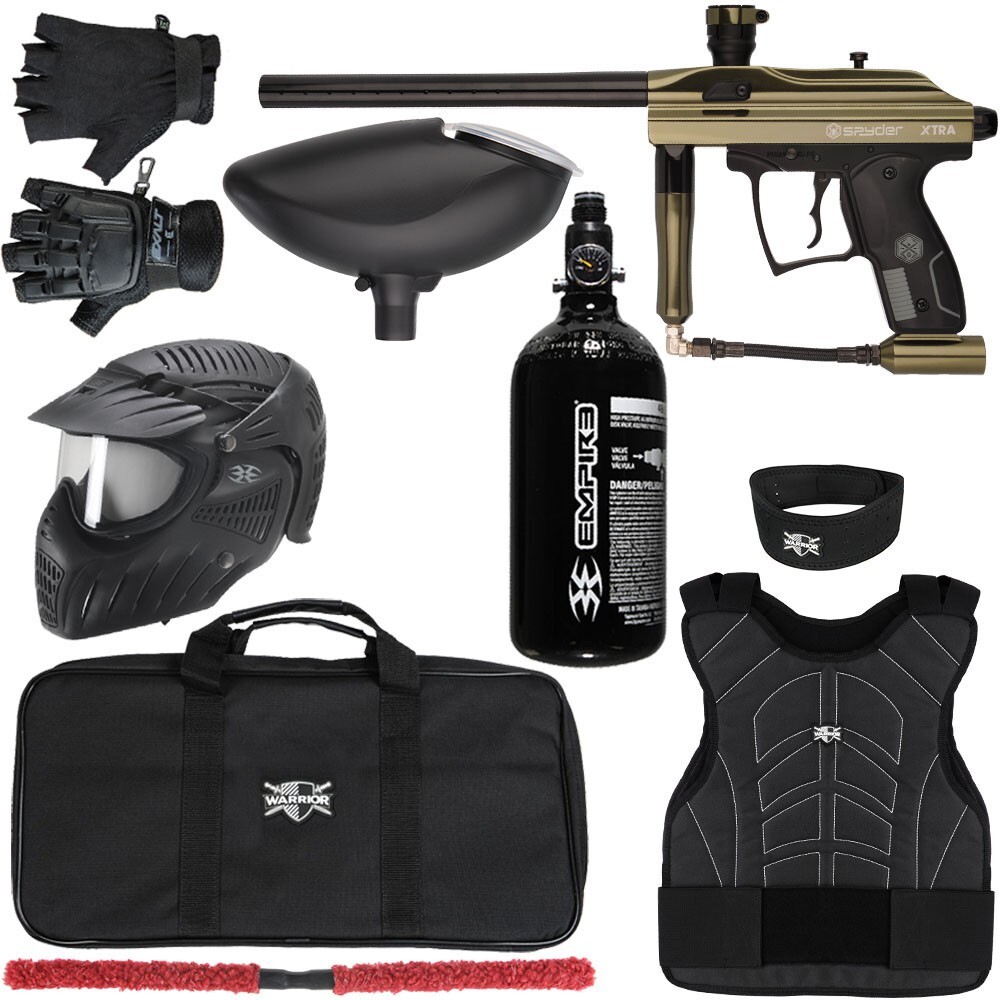 NEW Kingman Spyder Xtra Level 2 Protector Paintball Kit - Small/Medium - Olive