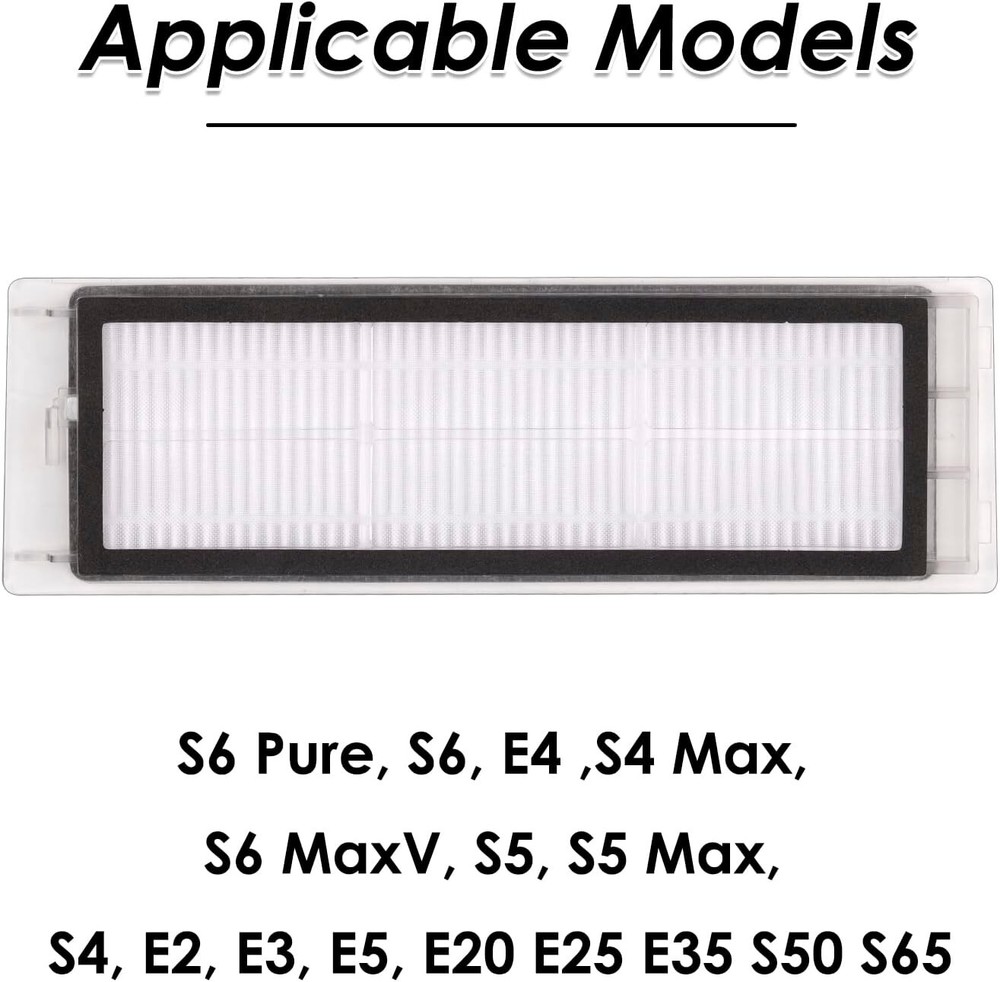 12pack Filters for Roborock S5 E3 E4 E20 E25 E35 S50 S65 Vacuum Cleaner Parts