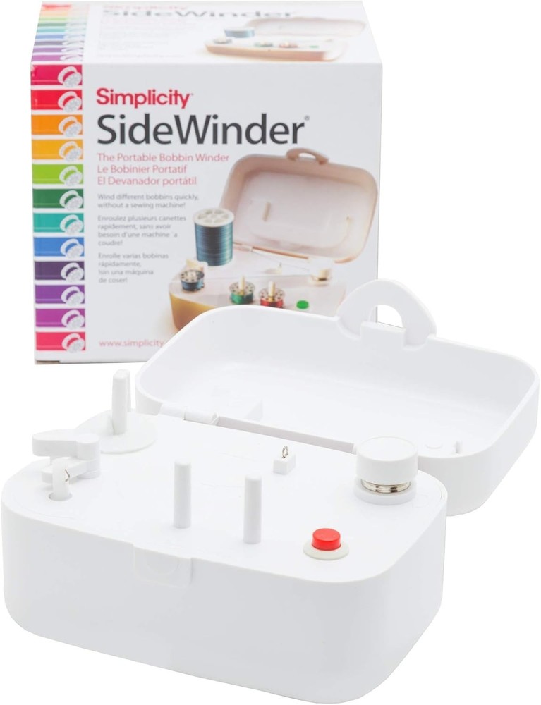 Portable Automatic Bobbin Winder Machine 120V for Sewing, Compact, Easy