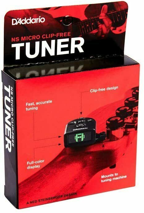 D’Addario PW-CT-21 Micro Clip-Free Tuner, Acoustic, Electric, Bass, Mandolin Uke