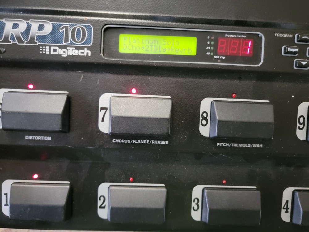 Vintage 1994 DOD Digitech RP-10 Multi Effects Digital Processor W/power Supply
