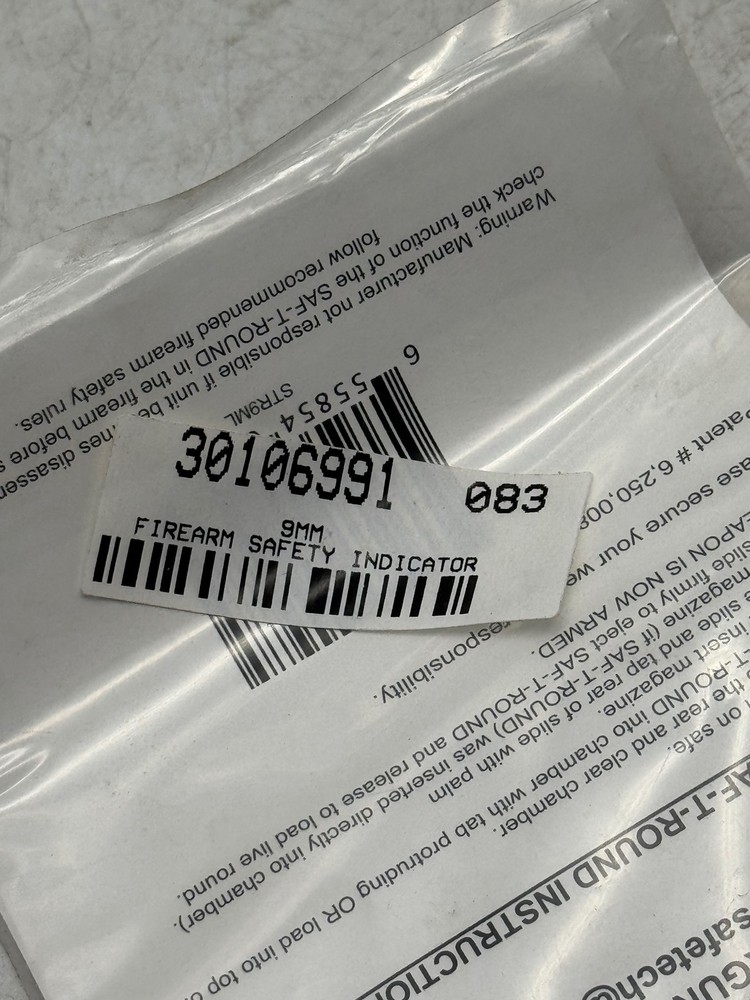 Safe Tech SAF-T-ROUND STR9ML 9mm Ejectable Empty Chamber Indicator Orange