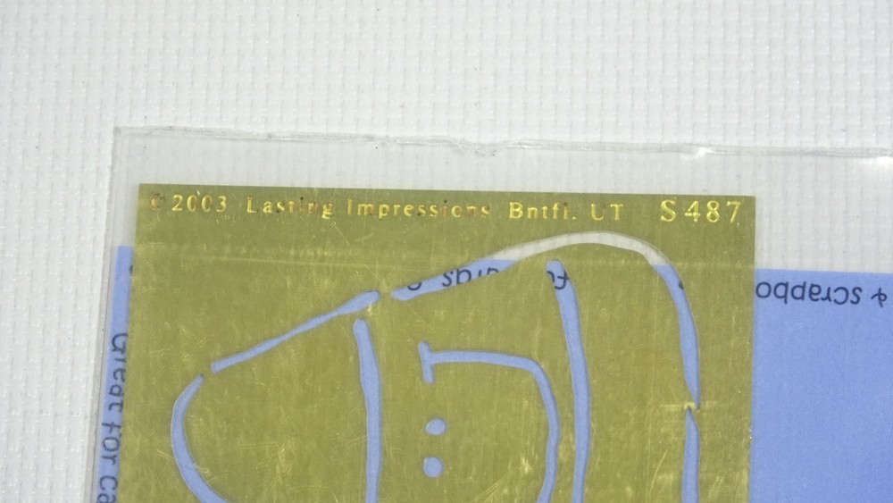 Smiley Candy Corn Lasting Impressions Embossing Template S487 - 2003