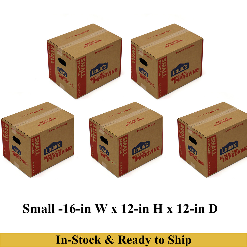 5-PACK CARDBOARD BOXES MOVING PLAIN SHIPPING PACKING SUPPLIES - MULTIPLE SIZES