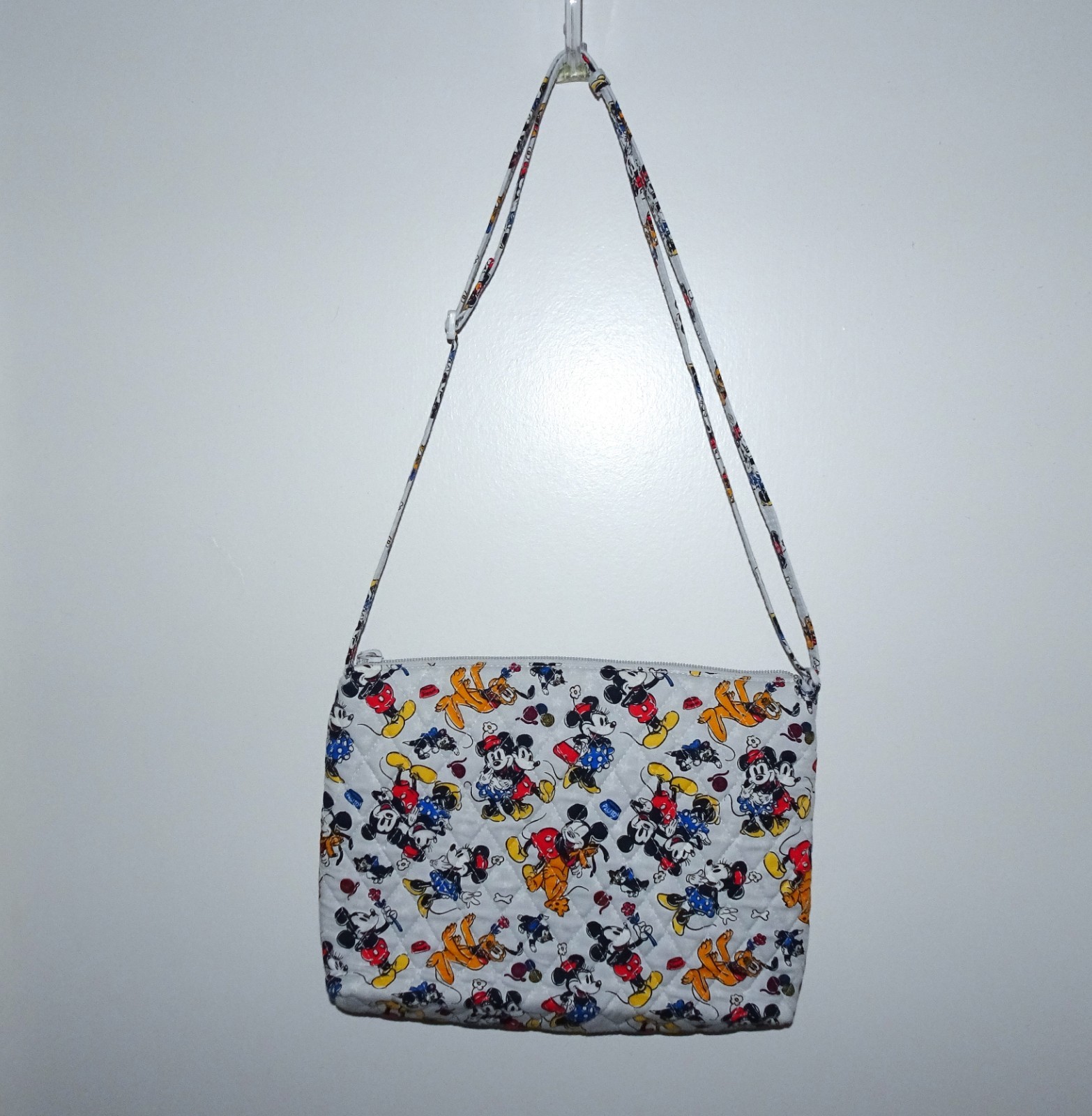 Vera Bradley Disney Large Hipster Crossbody Bag Mickey Mouse Family Fun