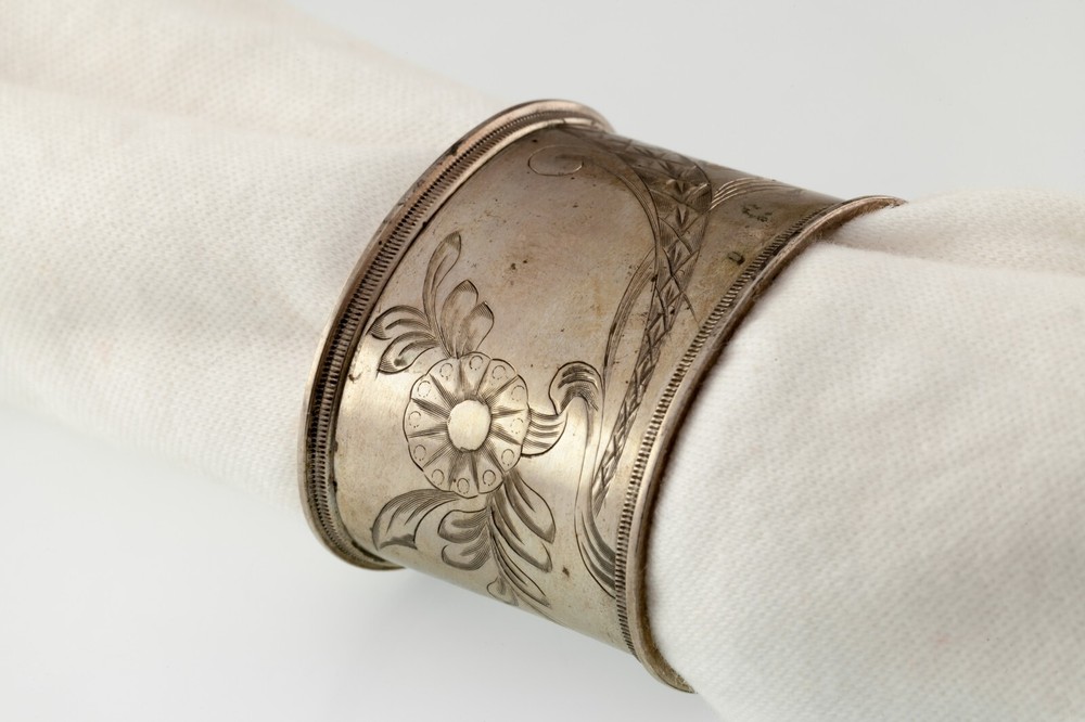 Russian Silver Napkin Ring Holder