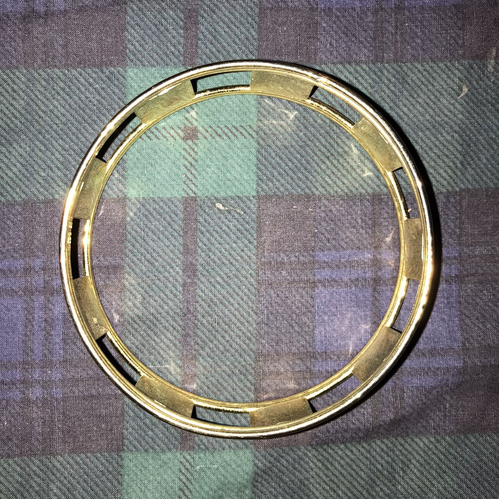 Vtg Unbranded Brass Bangle Bracelet
