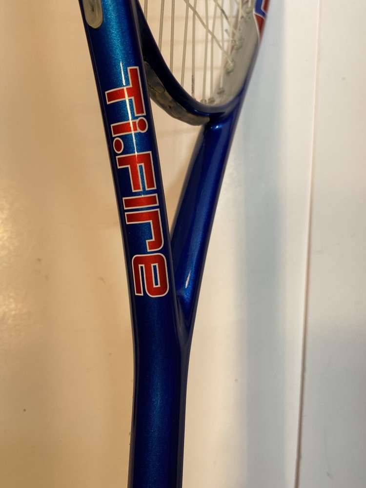 Head Ti. Fire Titanium Squash Racket Grip Has Wear.